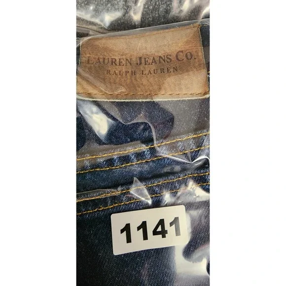 Lauren Jeans Co Ralph Lauren Dark Wash Denim Jeans Classic Fit Size 10‎ - Picture 11 of 11